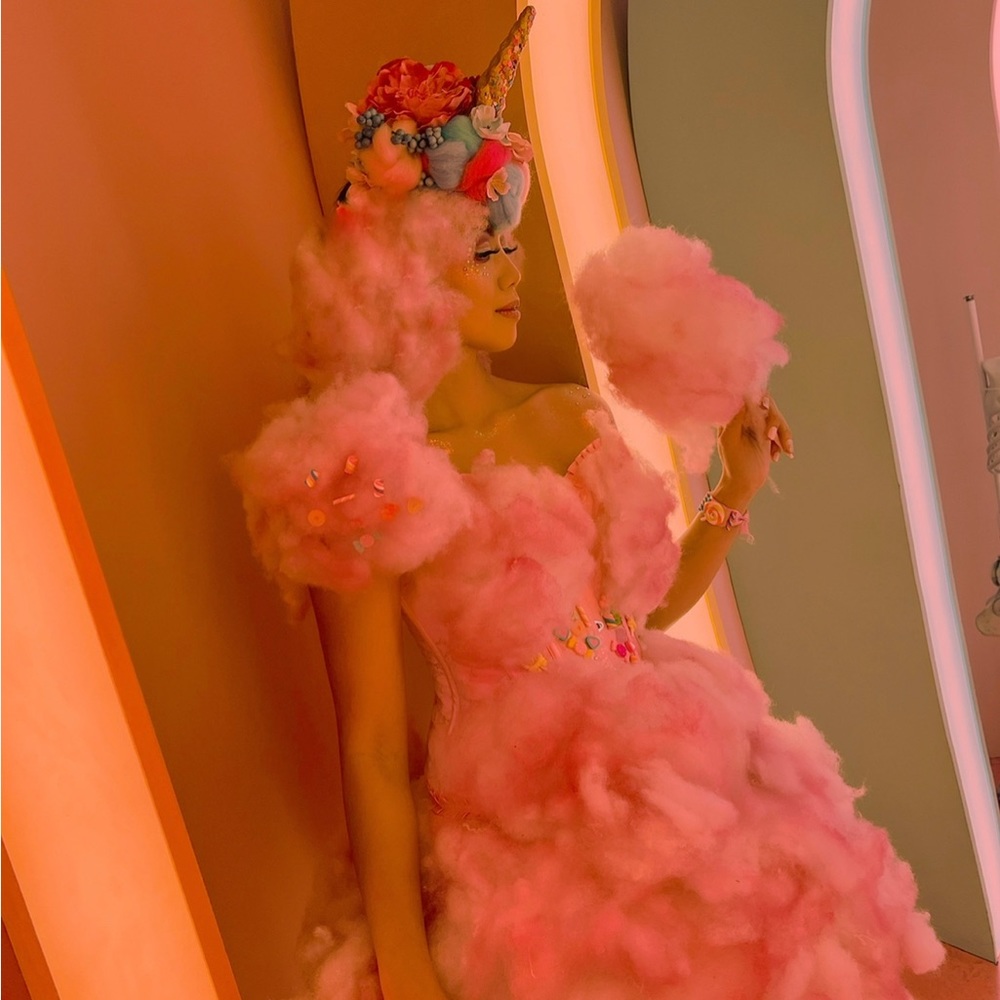 Cotton candy headpiece only